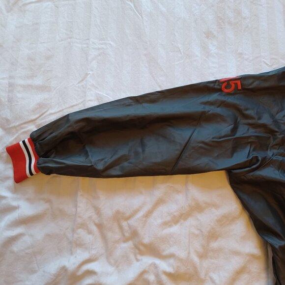 Vintage 1980s Merit Sportswear Jeddore Dolphins Swim Team Light Bomber Jacket - Picture 7 of 16